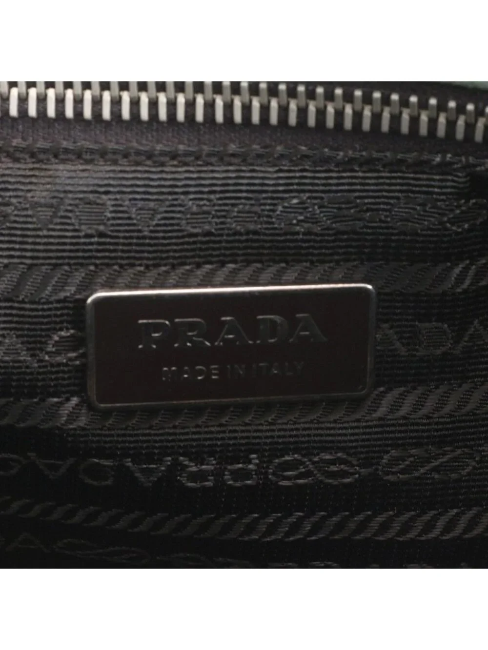 Prada White Tag Tessuto Nylon Triangle Logo Leather Shoulder Bag Messenger